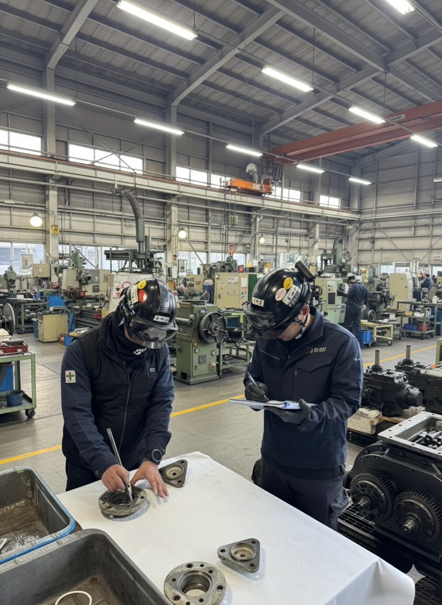 プラント作業現場の風景